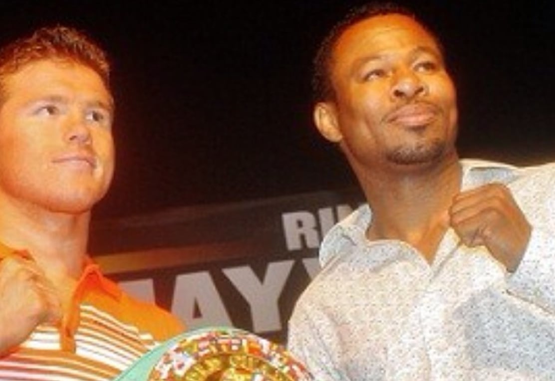 Shane Mosley y Canelo Álvarez previo a su pelea en 2012 (Foto: Instagram/@shanemosley)