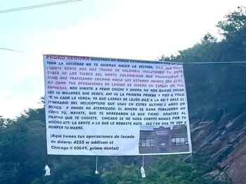 Un narcomensaje en Iguala acusó