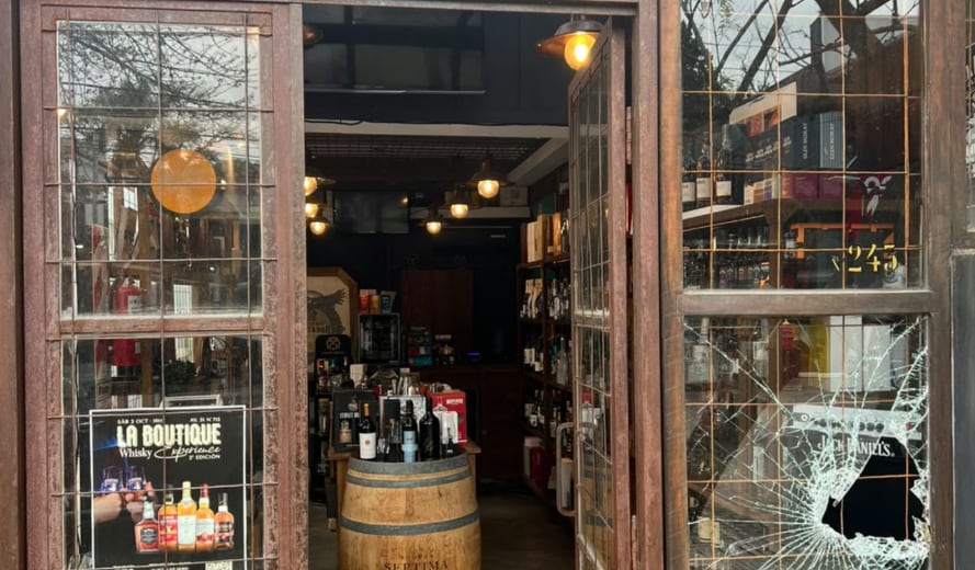 Así quedó La Boutique Whiskería tras el robo que volvió a afectar al local de City Bell (Fuente: 0221)