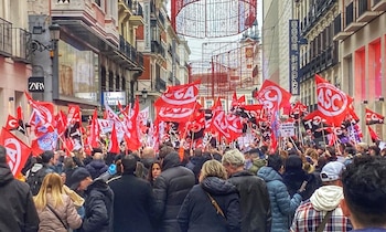 Trabajadores de Inditex se manifiestan