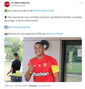 El portero venezolano no jugará