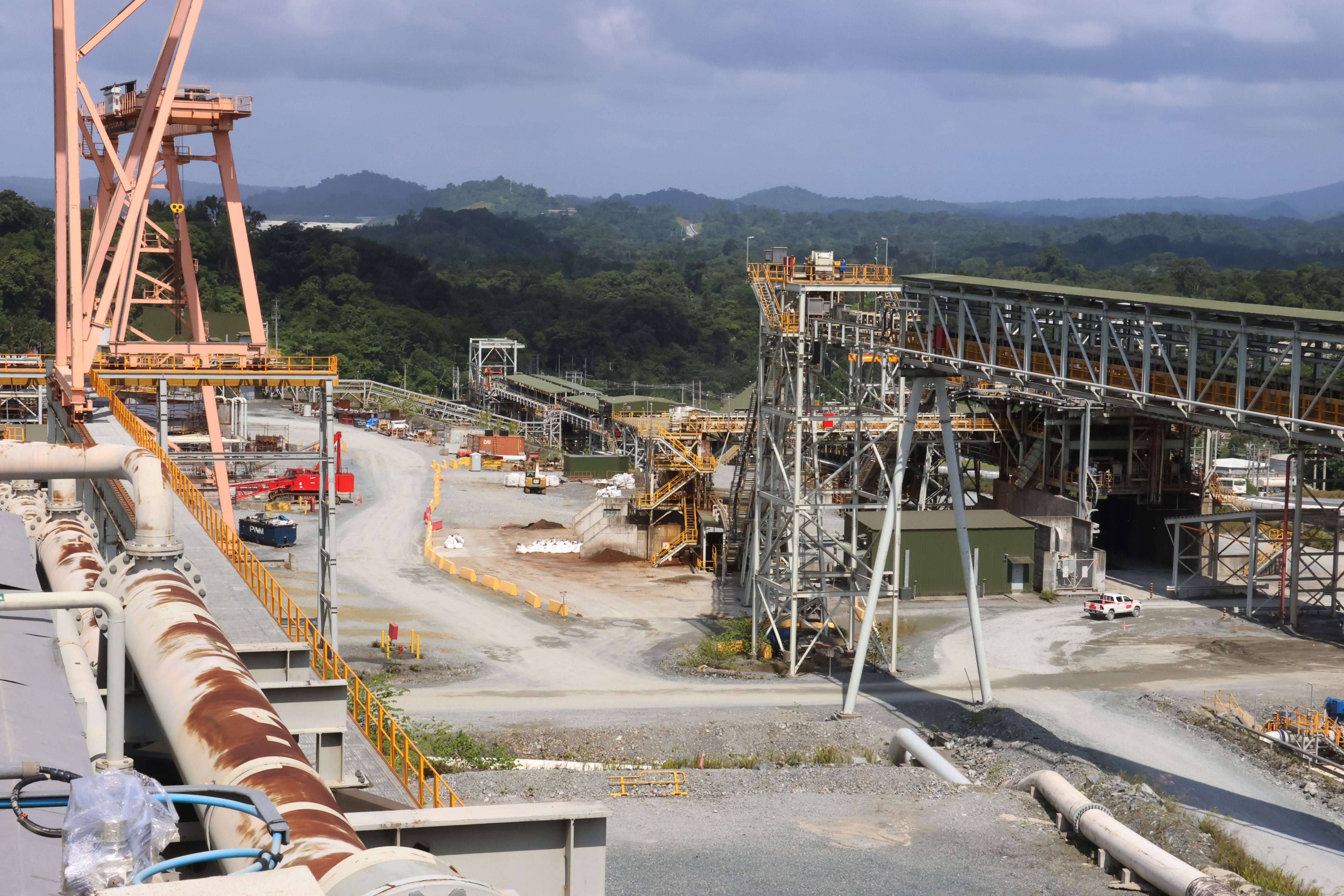 Archivo. Fotografía de las instalaciones de la mina Cobre Panamá. EFE/ Gabriel Rodríguez