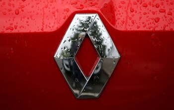 The logo of French car