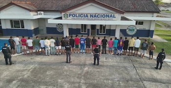 Individuos capturados por diversos delitos en Panamá.