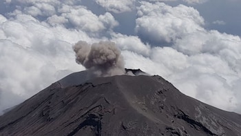 Fotografía del volcán Popocatépetl tomada