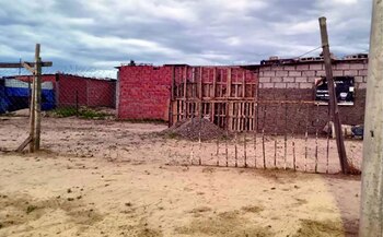 La vivienda precaria donde estuvo