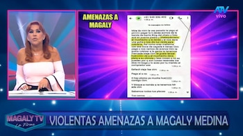 Magaly Medina presenta denuncias tras recibir amenazas: “Sabemos tus placas y tus carros”. Captura: Magaly TV La Firme.