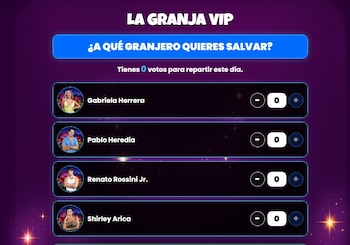 Gabriela Herrera, Pablo Heredia, Renato Rossini Jr. y Shirley Arica, nominados en la gala más tensa de ‘La Granja VIP’. Panamericana.pe