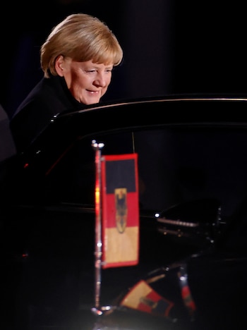 Angela Merkel pronunció un discurso