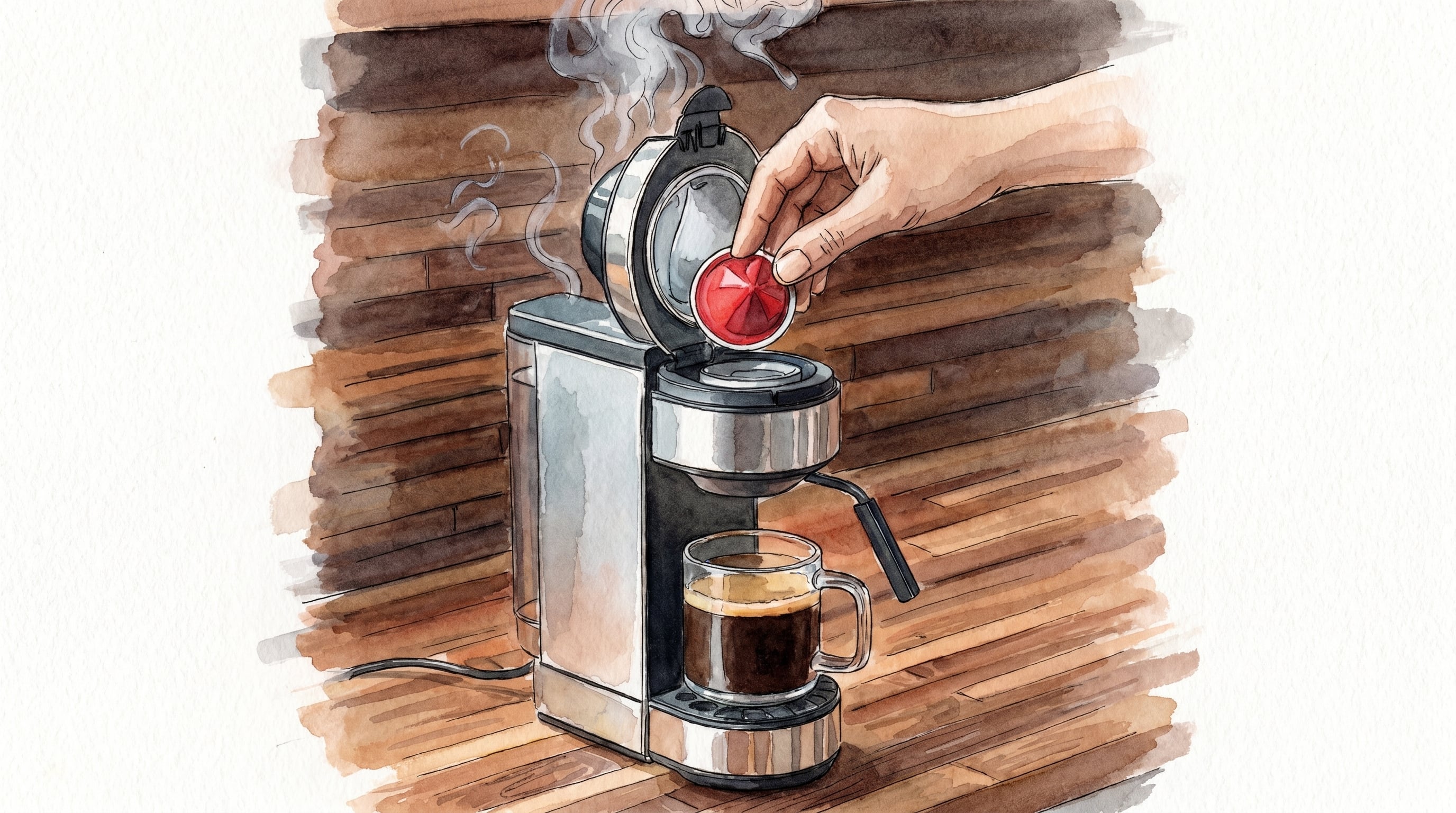 La importancia de retirar la cápsula usada para evitar bacterias en la cafetera de monodosis. (Imagen Ilustrativa Infobae)