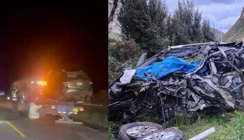 Accidente vehicular deja cuatro personas