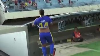 Recibió insultos de los hinchas