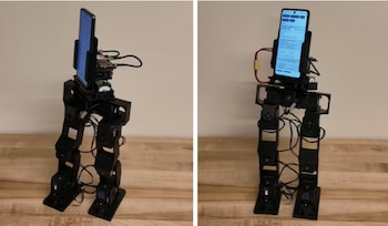 Investigadores de la Universidad de California en Los Ángeles desarrollaron PhoneBot, un robot humanoide controlado por un teléfono Android.