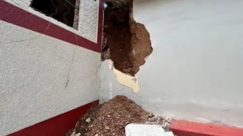 Fuertes lluvias provocan colapso de