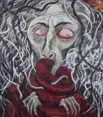 "Spirito Bizzarro”, 2018, óleo sobre