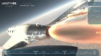 La prueba de Virgin Galactic