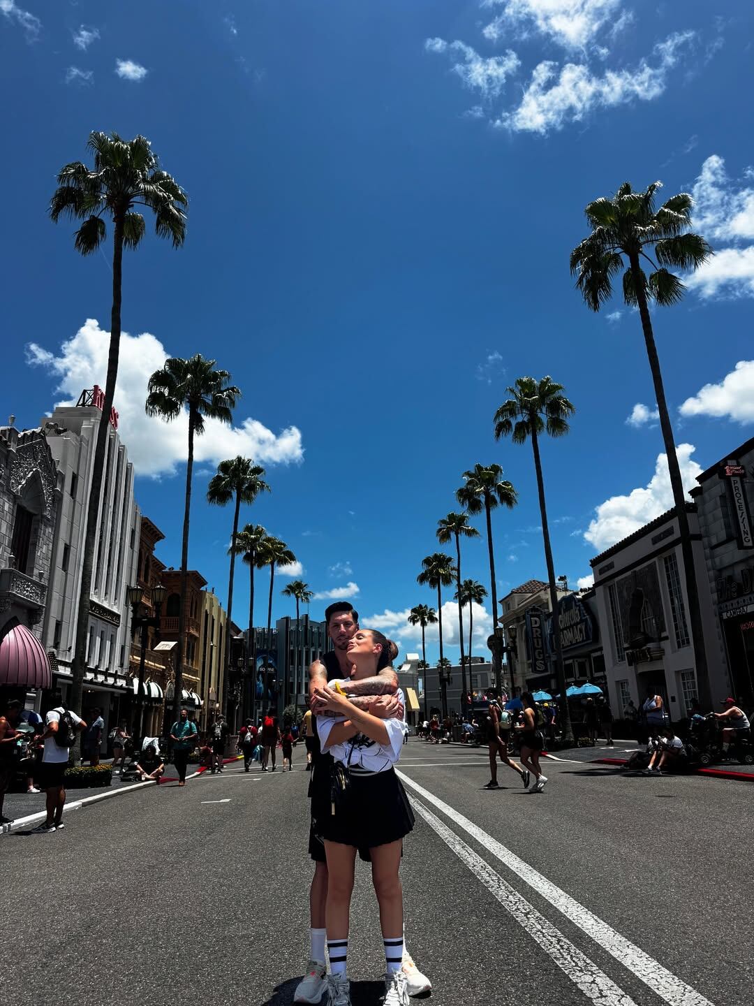Cami y José en su último viaje familiar en Orlando