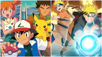 Pokémon y Naruto son los