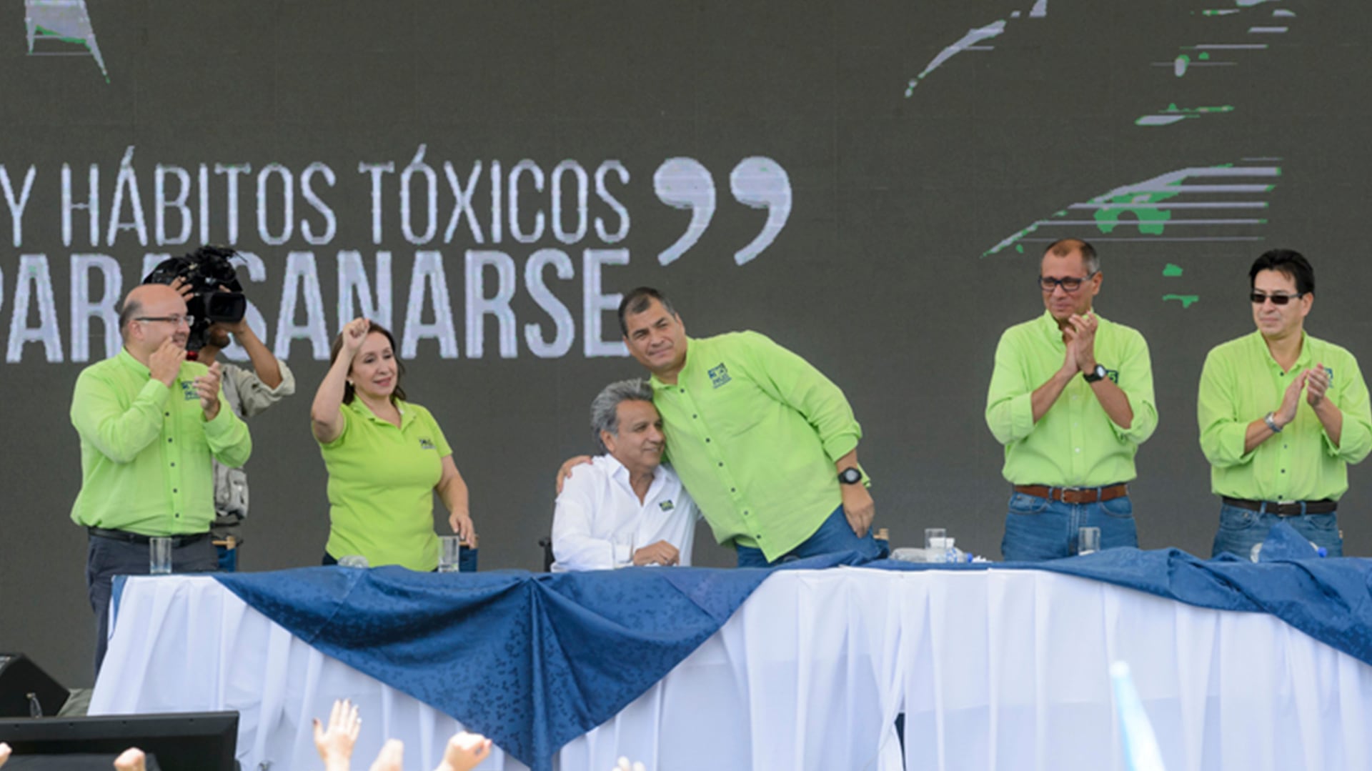 Rafael Correa junto a Lenín Moreno (El Telégrafo)