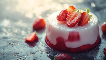 La gelatina de yogur griego