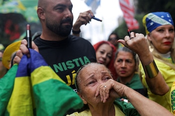Los manifestantes también se movilizaron