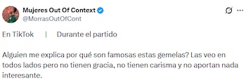 La polémica creció tras difundirse fotos y videos donde Ara y Fer usan el celular durante los partidos, en contraste con lo que muestran en redes. (X/ @MorrasOutOfCont)