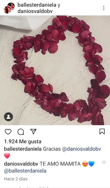 Daniel Osvaldo y Daniela Ballester