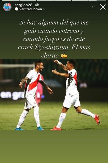 Sergio Peña dedicó cariñoso mensaje.