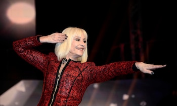 La cantante italiana Raffaella Carrà.