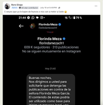 Supuesto mensaje enviado por el