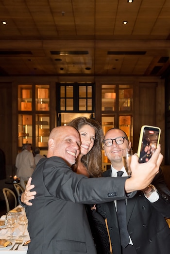 Maiorana con Gabriel Machado y Fabián Medina Flores