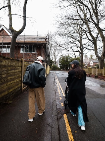 La pareja mostró su faceta