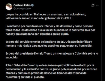Gustavo Petro - crédito @petrogustavo/X
