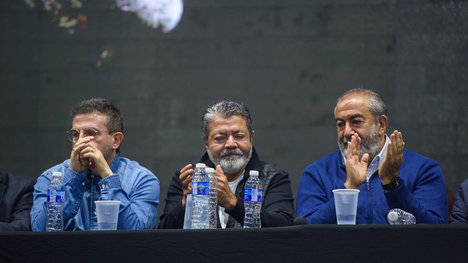 Gerardo Martínez y Héctor Daer (a la derecha), dos de los protagonistas de la interna de la CGT (Foto: Adrián Escandar)