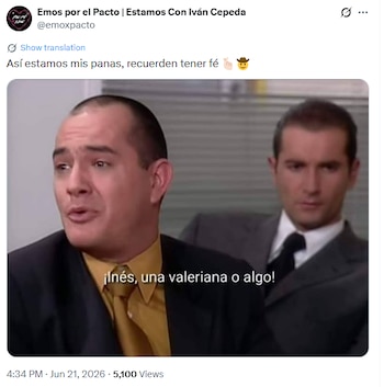 La mayoría de colombianos recurrieron al humor de la telenovela icónica Betty la Fea - crédito @emoxpacto / X
