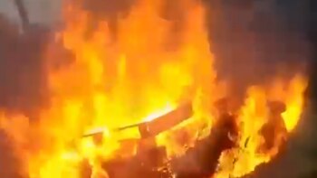 La escena del fuego en