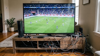 Cómo ordenar los cables del televisor para ocultarlos sin hacer obras o agujeros en la pared