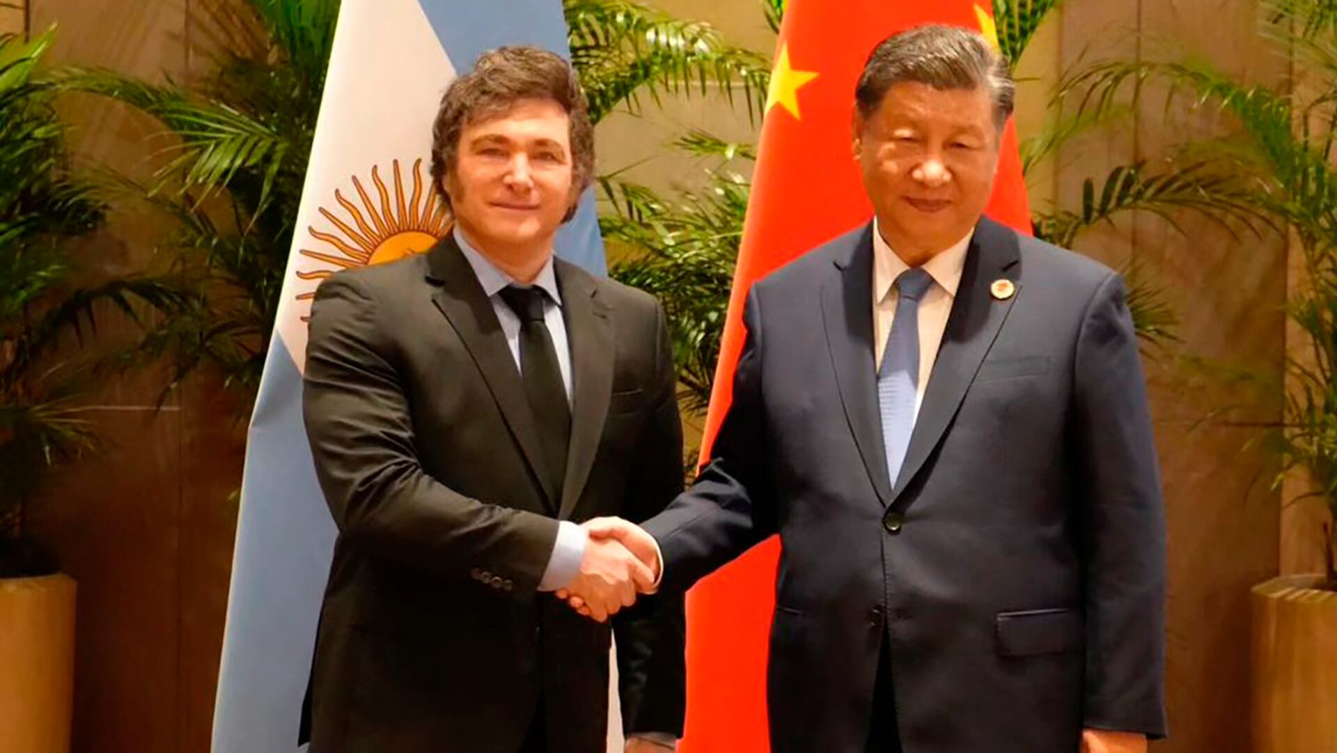 Milei con Xi Jinping