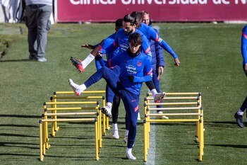 El delantero portugés del Atlético