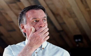 El ex presidente brasileño Jair Bolsonaro en Orlando, Florida (REUTERS/Joe Skipper)