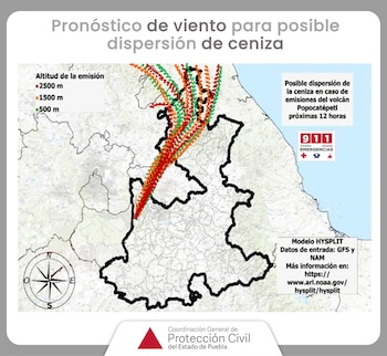 Mapa de los estados hacia