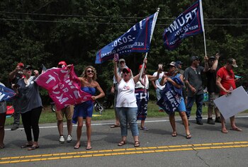 Seguidores del presidente Donald Trump.