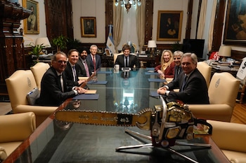 El presidente Javier Milei se