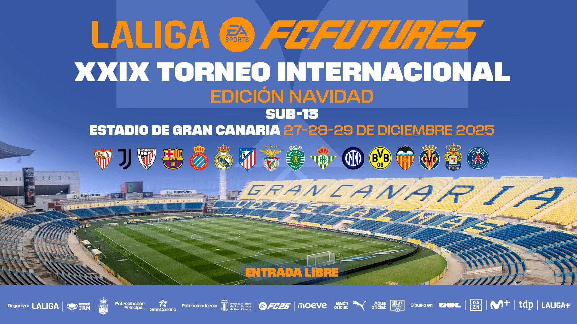 El Estadio de Gran Canaria acoge desde este sábado el XXIX Torneo Internacional LALIGA FC FUTURES