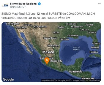 (X @SismologicoMX)