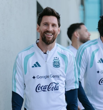 El penúltimo entrenamiento de Messi con la selección argentina