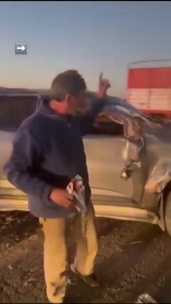 Una camioneta volcó en la