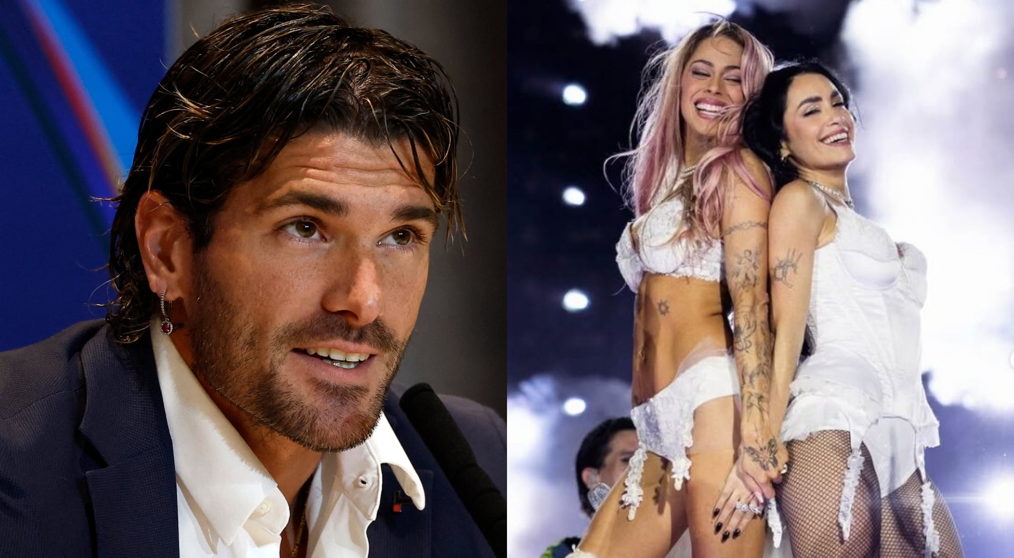 Tini y Lali en River: Rodrigo de Paul le dedicó un mensaje de amor