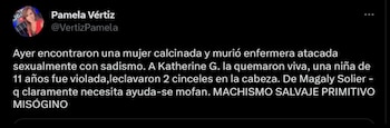 Usuarios piden ayuda para Magaly Solier.