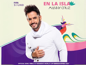 Manny Cruz fue la voz del Mundial de la FIFA femenino, celebrado en República Dominicana